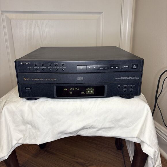 SONY LBT-D107R Compact Stereo System Dual Cassette 5 Disc CD Player Plays Great! - Picture 5 of 9